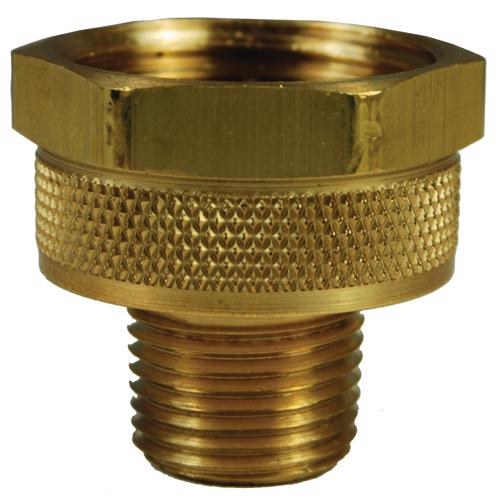 Female GHT x Male NPT Adapter Brass Female GHT x Male NPT Adapter